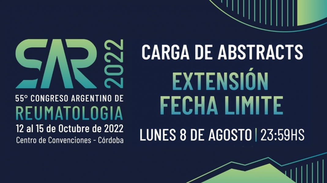 55° Congreso Argentino de Reumatología 2022: Fecha límite para la carga de Abstracts