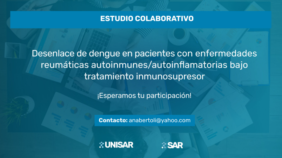 Nuevo proyecto colaborativo de dengue en pacientes con enfermedades reumáticas