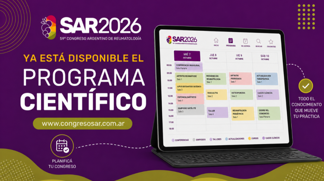 Ya se encuentra disponible el Programa Científico de SAR2026